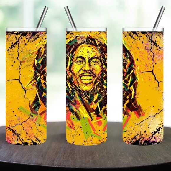 Stainless Steel Bob Marely 20oz Skinny Tumbler - Picture 1 of 5